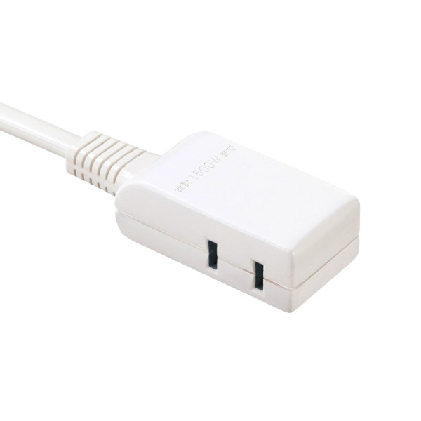 マイクロタップ 2個口 0.5m ホワイト TAP-M605W