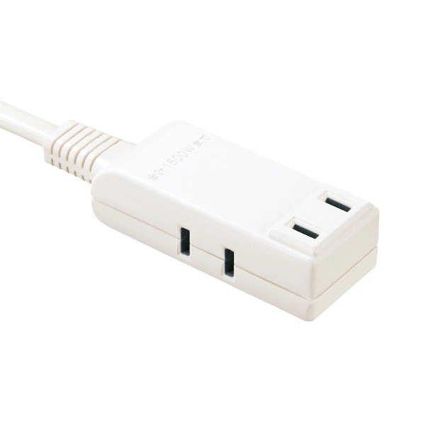 マイクロタップ 3個口 0.2m ホワイト TAP-M702W