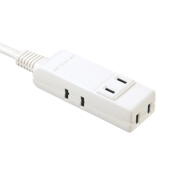 マイクロタップ 4個口 0.2m ホワイト TAP-M802W