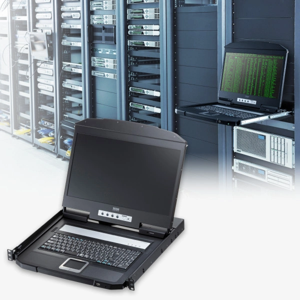 USB/VGA対応 スライドLCDコンソールドロワー SW-KVMVDR