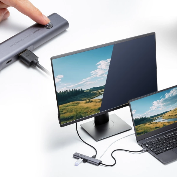 USB Type-C ドッキングハブ USB-5TCHLP16GM