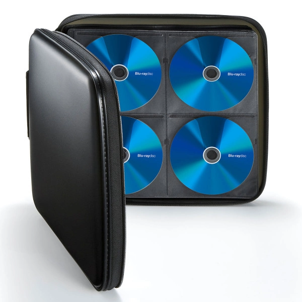 ブルーレイディスク対応セミハードケース（160枚収納・ブラック） FCD-WLBD160BK