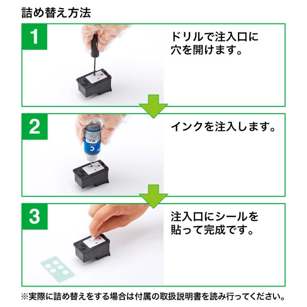 詰め替えインク（3色セット・各30ml） INK-C311S30S