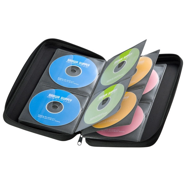 ブルーレイディスク対応セミハードケース（56枚収納・シルバー） FCD-WLBD56S