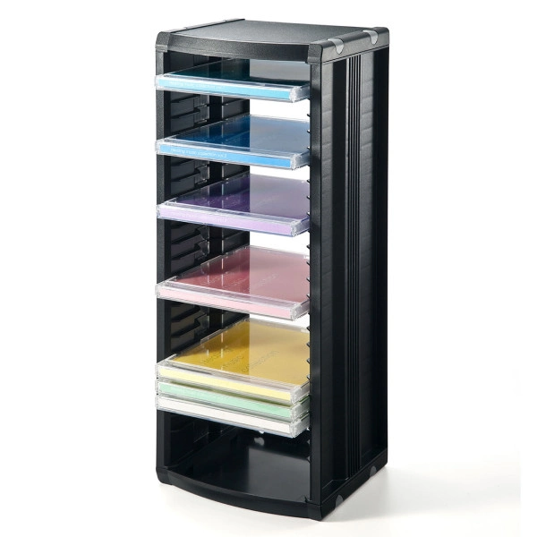 組立て式CDラック（ブラック） FCD-CB26BK