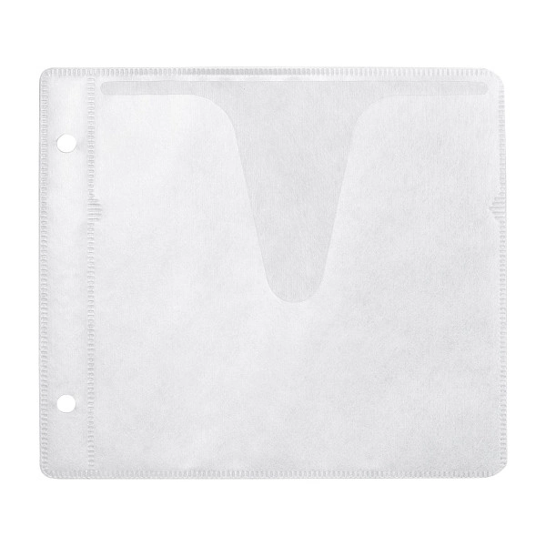 ブルーレイディスク対応不織布ケース（リング穴付き・50枚入り・ホワイト） FCD-FRBD50W