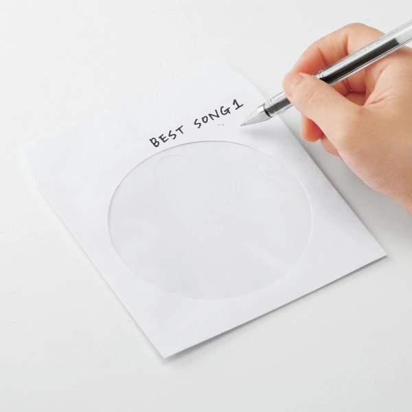 DVD・CDペーパースリーブケース（100枚入り・ホワイト） FCD-PS100WN