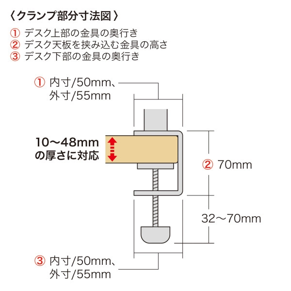 クランプ式カメラマウント（3関節タイプ） CR-LACAM7