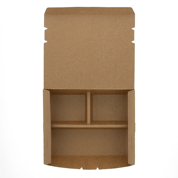 【HEIKO】エコランチボックス 3仕切 クラフト 20枚×20 (400枚)