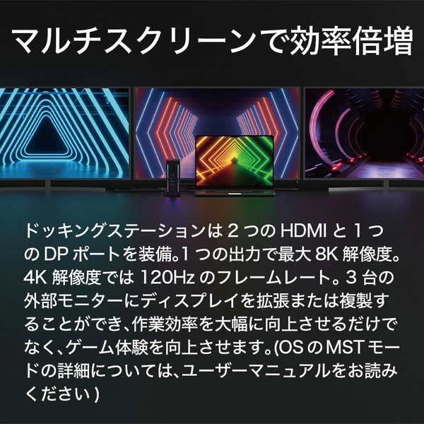 Feeltek Intruder 16-in-1 USB Type-C ゲーミング ドッキングステーション HCD016GM1F
