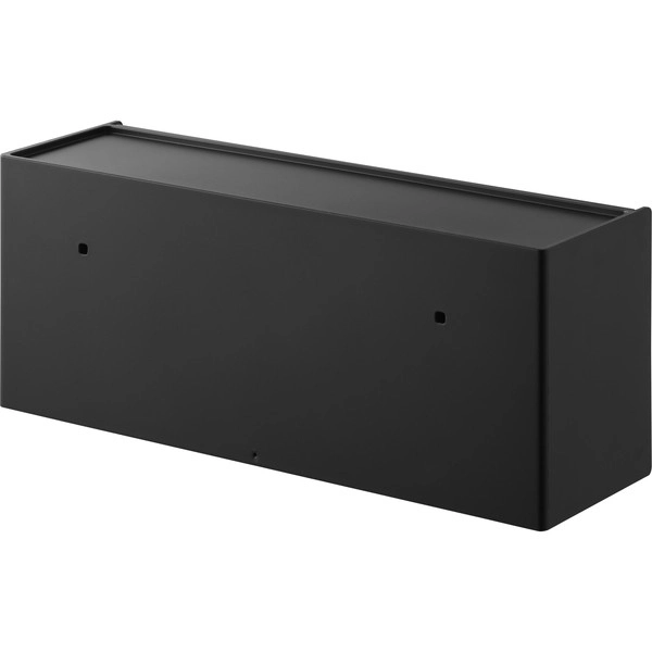 【tower】ウォール洗面収納ケース タワー 石こうボード壁対応 ブラック