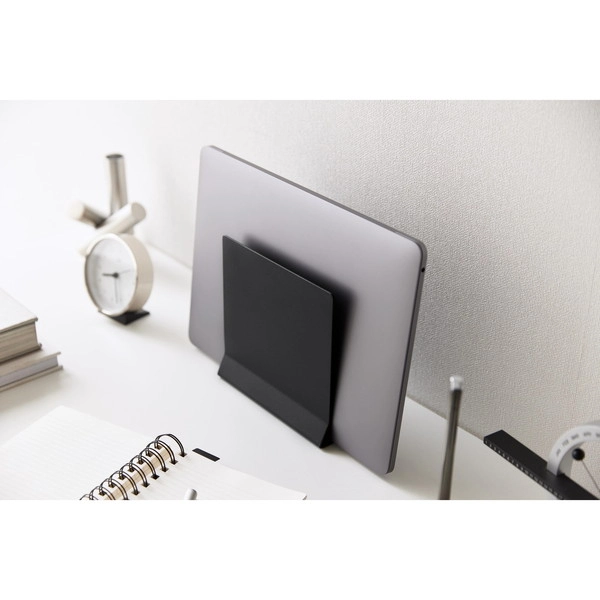 【tower】スリムノートパソコンスタンド タワー ブラック