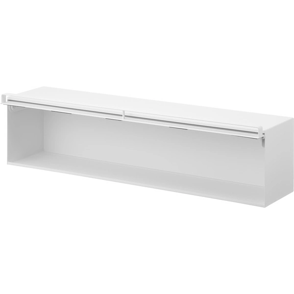 【tower】ウォール隠せるトイレ壁収納 タワー 石こうボード壁対応 ホワイト