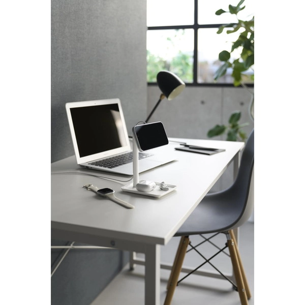 【tower】トレー付きスマートフォン充電スタンド タワー ホワイト