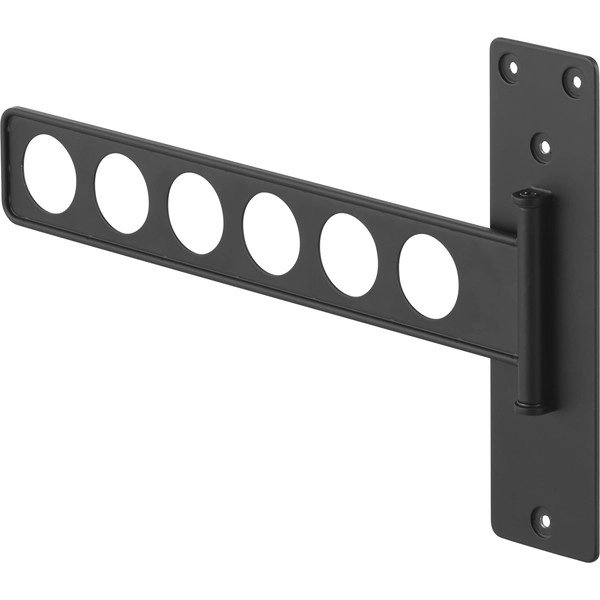 【tower】ウォール衣類ハンガー タワー 石こうボード壁対応 ブラック