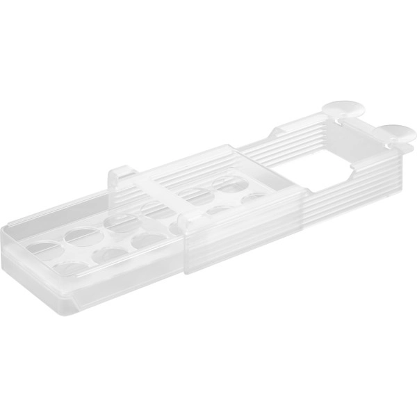 【tower】冷蔵庫中棚下高さ調節卵ラック タワー S ホワイト