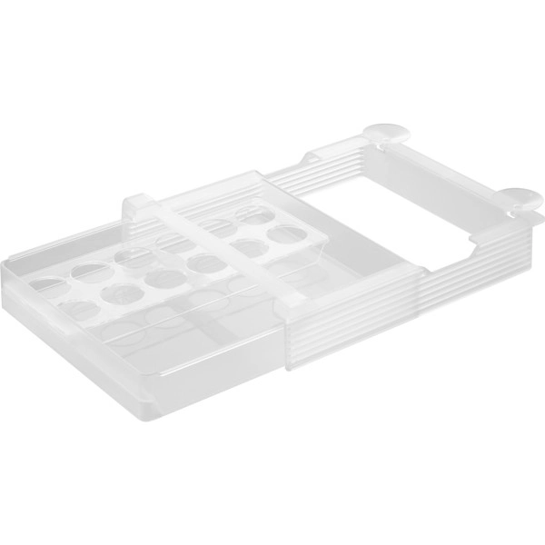 【tower】冷蔵庫中棚下高さ調節卵ラック タワー L ホワイト