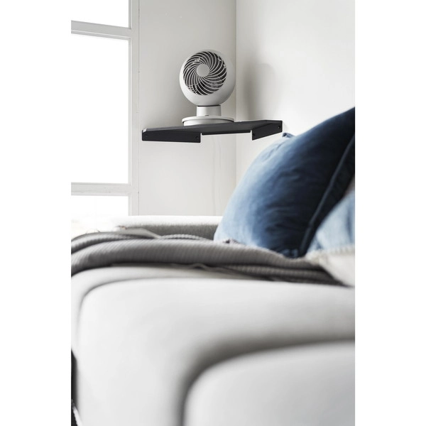 【smart】ウォールコーナーサーキュレーターラック スマート 石こうボード壁対応 ブラック