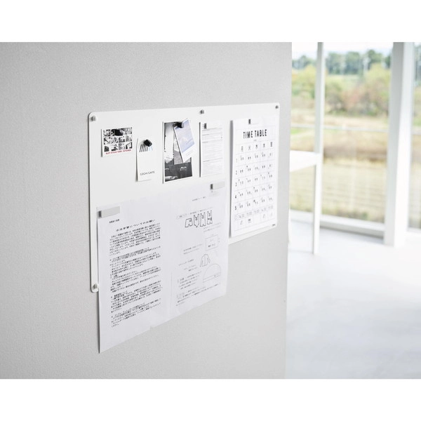 【tower】ウォールプリントスチールパネル タワー L 石こうボード壁対応 ホワイト