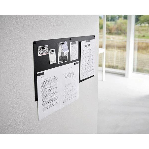 【tower】ウォールプリントスチールパネル タワー L 石こうボード壁対応 ブラック