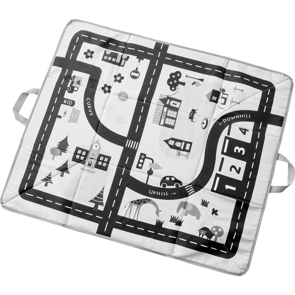 【tower】プレイマットにもなるおもちゃ収納 タワー ライトグレー