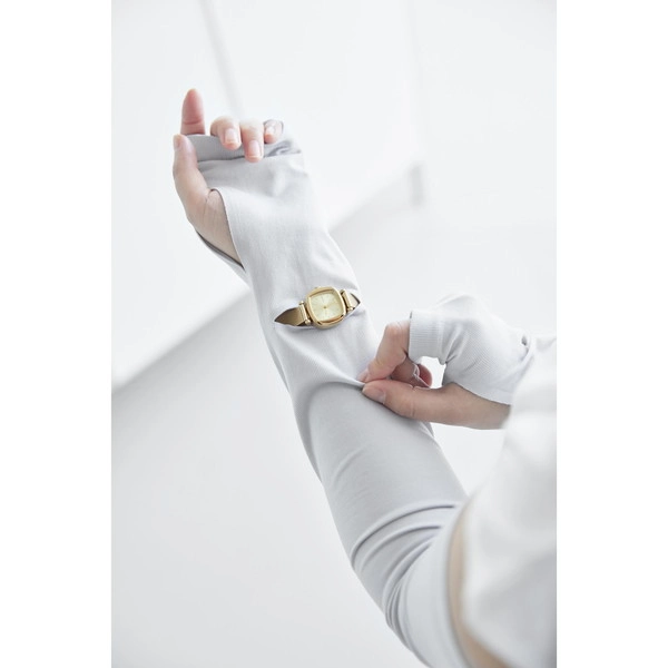 【tower】リバーシブルで使えるアームカバー タワー ライトグレー