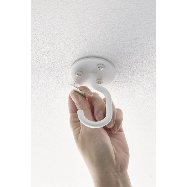 【tower】天井から吊り下げできるプランターフック タワー 石こうボード壁対応 ホワイト