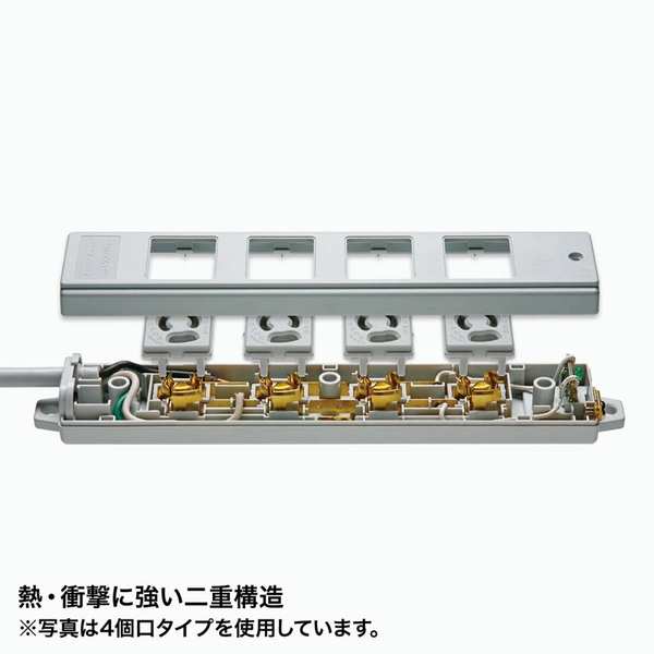 工事物件タップ (3P・2個口・1m) TAP-KE2-1