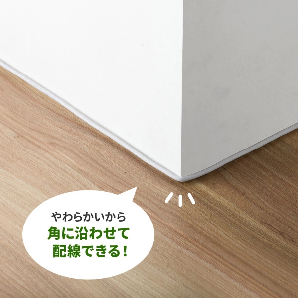 カテゴリ7LANケーブル(スリム、やわらか、ツメ折れ防止コネクタ) ホワイト KB-SL7YS-02W