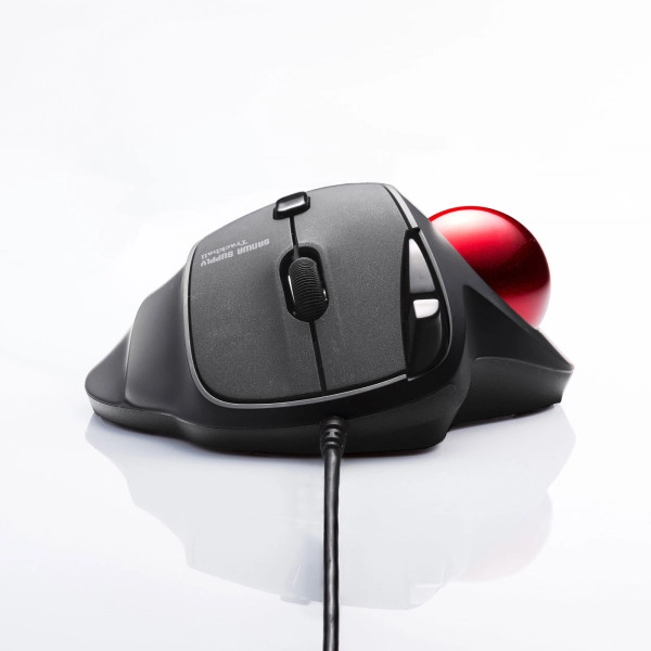 有線トラックボール(静音・5ボタン・親指操作タイプ) MA-TB184BK