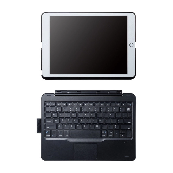 10.2インチiPad専用ケース付きキーボード タッチパッド内蔵 SKB-BTIPAD2BK