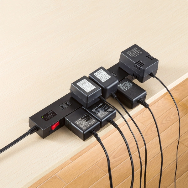 雷ガードタップ 5m ブラック TAP-SP2110N-5BK