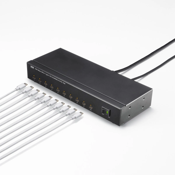 USB 5Gbps Type-C 10ポートハブ USB-5TCPS10