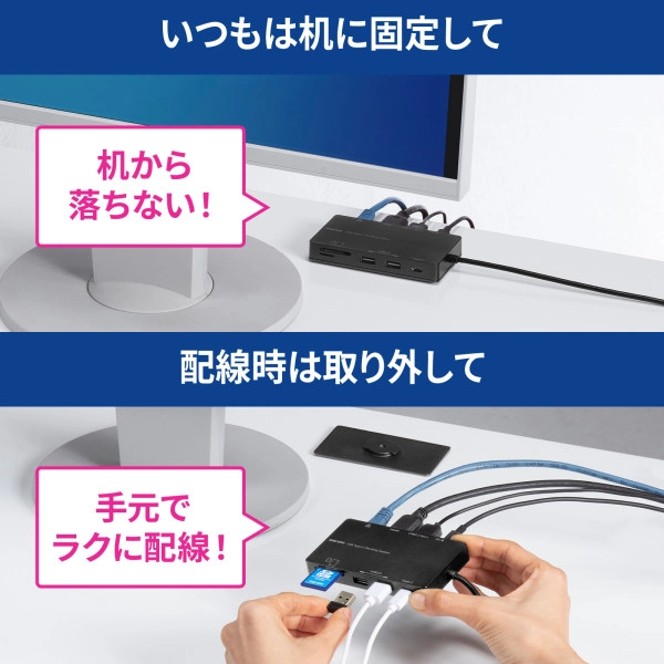 USB Type-C ドッキングステーション USB-DKM3BK
