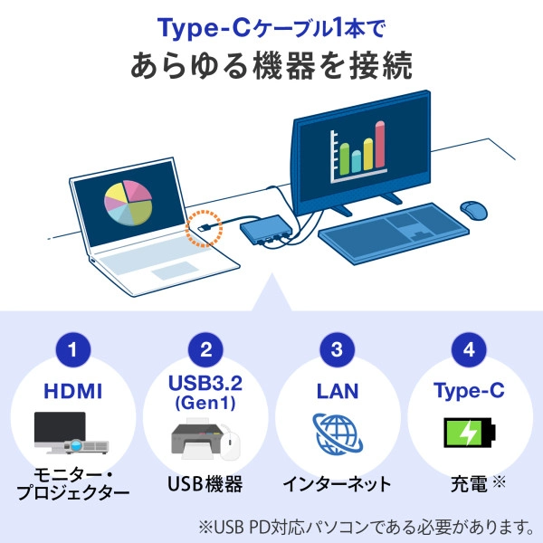 USB Type-Cマルチ変換アダプタ AD-ALCMHL1BK