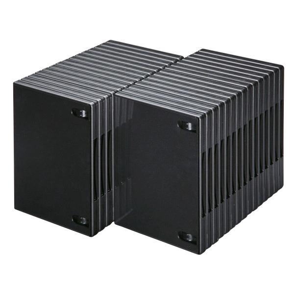 DVDトールケース（1枚収納・30枚セット・ブラック） DVD-TN1-30BKN