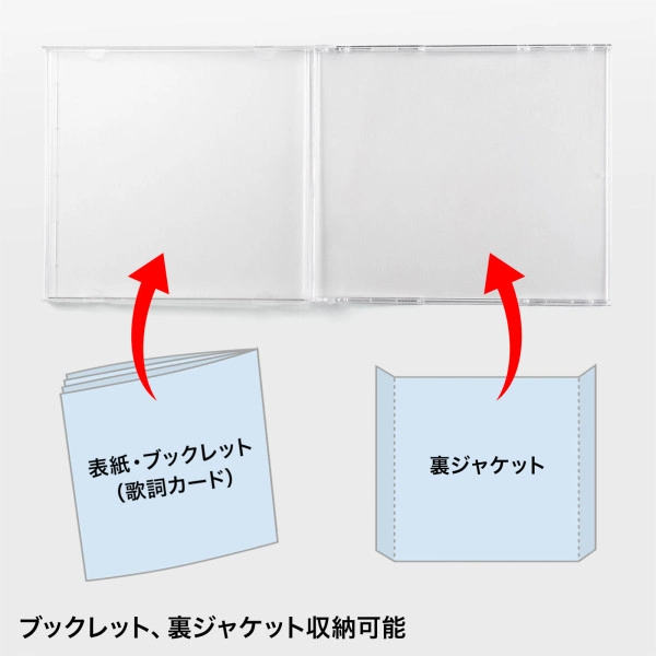 Blu-ray・DVD・CDケース（30枚セット・ホワイト） FCD-PN30WN