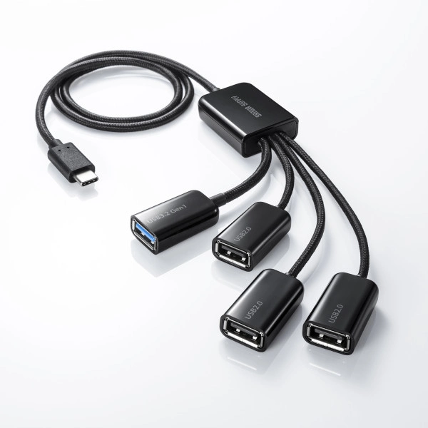 USB3.2 Gen1+USB2.0 Type-Cコンボハブ(4ポート) USB-3TC436BK