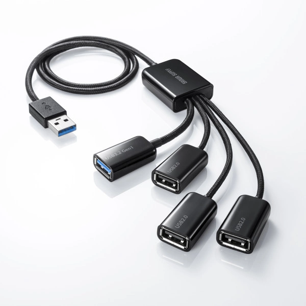 USB3.2 Gen1+USB2.0 コンボハブ(4ポート) USB-3H436BK