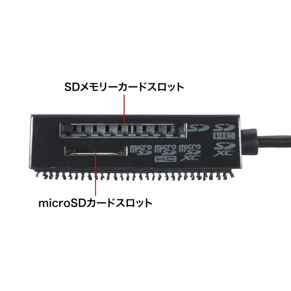 USB2.0 カードリーダー ADR-MSDU3BKN