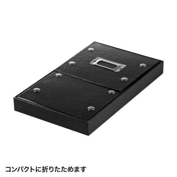 組み立て式CD BOX（ブラック・W165mm） FCD-MT3BKN
