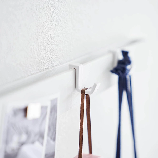 【tower】石こうボード壁対応 マグネット用スチールバー タワー (ホワイト)