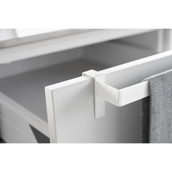 【Plate】滑り落ち防止キッチンタオルハンガーバー プレート ワイド ホワイト