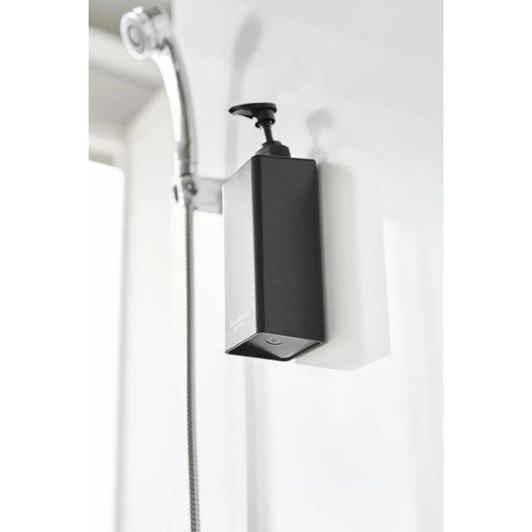 【tower】たっぷり洗剤が出るマグネットディスペンサー タワー シャンプー ブラック