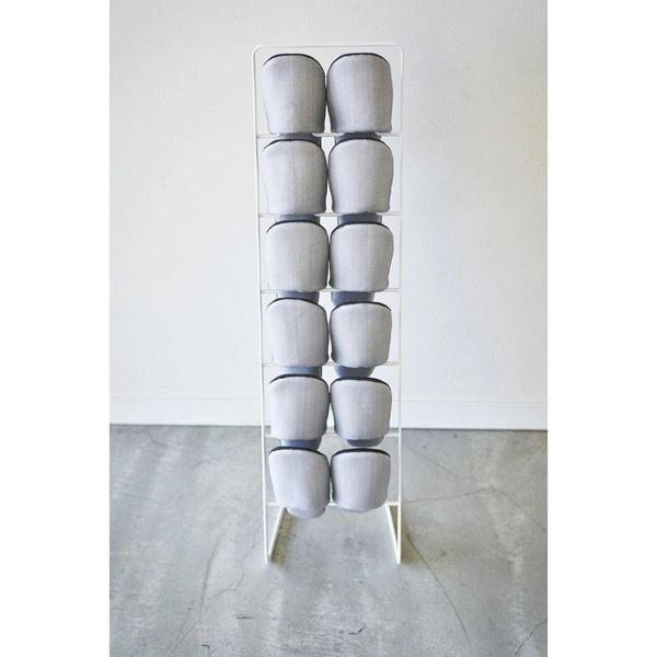 【frame】スリッパラック フレーム 6足用 スリム ホワイト