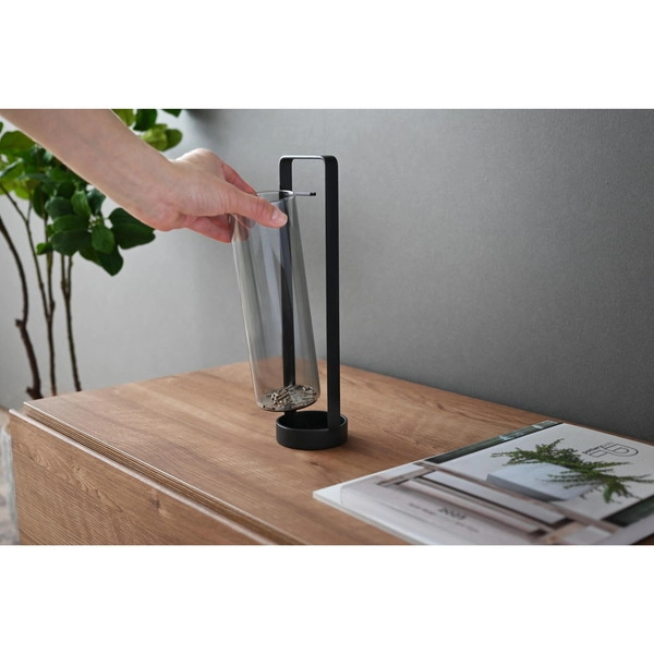 【tower】お香スタンド タワー 灰飛び防止カバー付き ブラック