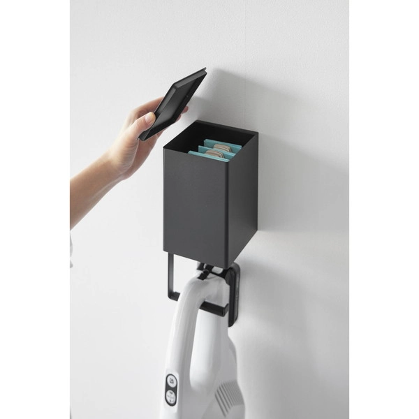 【tower】ウォール収納付きコードレスクリーナーホルダー タワー 石こうボード壁対応 ブラック