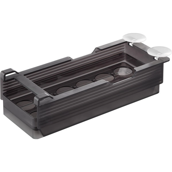 【tower】冷蔵庫中棚下高さ調節卵ラック タワー S ブラック