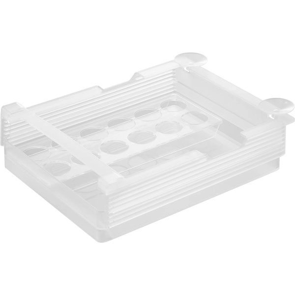 【tower】冷蔵庫中棚下高さ調節卵ラック タワー L ホワイト