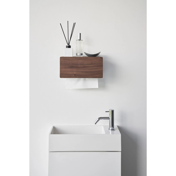 【RIN】ウォールペーパータオルディスペンサー リン 石こうボード壁対応 ブラウン